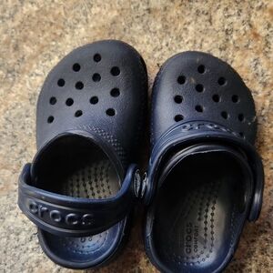 Crocs Kids Navy Clogs